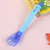 Spoons Baby Infant Born Boy Girl Tableware Utensils Silicone Soft Head Feeding Fork Warm Soup Safe And Non-toxic Drop