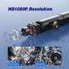 Kameras 4.5 '' IPS Screen Dual Objektiv 9 LEDs Hartdraht Auto Rotation Industrielle Endoskopkamera 360 Grad Lenkinspektion BoorsCope