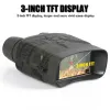 Kameror 4K HD Binocular Night Vision Device 36MP 5X Digital Zoom Hög förstoring Kikare Infraröd Optik NV -jaktkamera