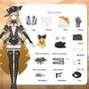 الأزياء الأنيمي Navia Cosplay Game Genshinimpact Navia Cosplay Come anime uniform Hallown Party Play Come Come Cos Y240422