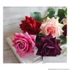 Decoratieve bloemen kransen decoratieve bloemen kransen Franse romantische kunstmatige rozenbloem diy veet zijde voor feest huis bruiloft ho dh8hx