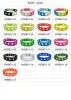 Bangle Free DHL 500st Mixed Color Fashion Silicone Armbands Armband Bands Wholesale For For Shoe Charms 18cm Kids Xmas Gift