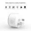 Plugs Wifi Smart Power Plug Au Adapter Colorful Led Light Mini Homekit Socket 10a Voice Control Works with Alexa Google Home Tuya App