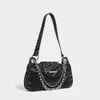 Jiomay Black Stripe Luxury Designer Handbags Busin and Leisure Light Luxury Style Bag Menger Sac à main sac à main F7F5 #