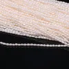 خيوط جديدة AAA Natural Freshwater Pearl White Irregular Beads المستخدمة في مجوهرات صنع سوار DIY حجم قلادة 2.02.5 ملم