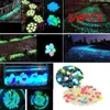 Garden Decorations 2/4PCS Luminous Stones Glow In The Dark Fluorescent Bright Rocks Outdoor Yard Phosphorescent Pebbles Aquarium Crystals