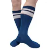 Men's Socks Cotton Mens Formal Over The Calf Long Tube Male Dress Breathable Funny Business Hose Sexy Lingerie