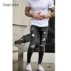 Herren Jeans sexy zerrissene Denimhose Männer lässig Bleistift Demin Street 2024 Europäische und amerikanische Modehose im Stil