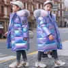 Down Coat Warm 80% White Duck Jacket For Girl Winter Clothes Children's Thicken Outerwear Clothing Parka Faux Fur Snowsuit 5-16y