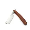 Blades raser le rasage rasant rasoir en acier coupé de gorge Couteau en bois Cadeaux en bois pour hommes Nouveau