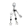 Keychains Phone Charm Versatile Guitar Beaded Keychain Bead Strap Acrylic Alloy Material Gift For Couples