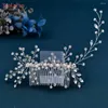 Haarclips Youlapan Pearl Rhinestone Wedding Combs Bridal Accessories Headpiece Women Bride Ornamenten voor feesthoofddeksels HP15