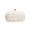 Sacs de taille Perle Perle Perle Embrayages du soir Artificial Bride Purse Hands Sac à main pour la fête Prom Embedded Cadre Bolsos