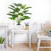 Fleurs décoratives 28 "Fake plantes grandes planches artificielles fausses plantes pour la maison intérieure du bureau à domicile décoration moderne parfaite