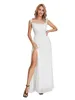 Casual Dresses Women Cocktail Party Evening Wedding Dress Lace Flower Sleeveless Slit Long Summer Elegant Sexy Fairy