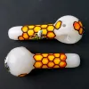 Beautiful 3D Glass Pipes Bee Comb Smoking Dogo Spoon Pipe For Smoking HandPipes Bongs Tobacco ZZ