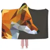 Blankets LP Blanket Animal Cozy Hooded Bedspread Fleece Winter Super Soft