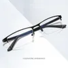 Mens Vintage Anti Blue Light Glasses Metal Frame Computer Eyewear Glasshi Ottici Spettacolo Spettacolo Lenti Lenti trasparenti Eylasses3306