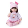 Dolls Reborn Doll Lifelike Newborn Simulation Animaux Bébé Girl Émail Dolls Enfants Enfants Toy éducatif Girls DIY Toy Gift