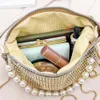 Sac à bandoulière à glissière de grande capacité Embrayage de style coréen Sac sous arme Zirc Phe Makeup Makeup Lipstick R3ba #