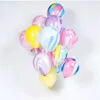 Feestdecoratie 100 stcs 10/12inch bruiloft agaat marmeren ballonnen kleurrijke latex voor baby shower verjaardag decor benodigdheden kinderen speelgoed