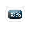 Accessoires Digitale LED -muziek Wake Up Alarm Clock Ambient Night Light Home Desktop Decoratie Leuk Cat Model 18 Ringtones USB Snooze Clocks