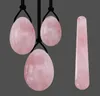 Rose Quartz Yoni Egg and Wand Conjunto de pedra rosa natural Poodised Vaginal Aperto Ovos de Kegel Saudável Varas de exercícios feminino H8788926