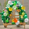 Feestdecoratie Huiran Green Ballonnen Arch Kit Safari Jungle Baloon Verjaardagsdecor Kids Dierslang Baby Shower