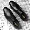 Повседневная обувь Sapatos Masculino Мужская подлинная кожа Высококачественная кружевная кружевная шнур
