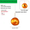 LAVA Multi Round Round Pendant Lamp D28cm مع Amber Chorme Rose Gold Gold Blue Green Colour