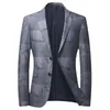 メンズスーツ2024ファッションメンズ衣類高級デザイナーメンズブレザービジネスフォーマルウェアプリントジャケットスタイリッシュファンシーブランド男性ブレザー