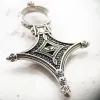 Hangers hanger Lucky Ethno Cross New Vintage 925 Sterling Silver Fine Jewelry Europe Style Bijoux Accessoires Geschenk voor vrouwelijke mannen