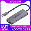 Hubs qgeem usb c hub pour macbook pro multi-usb 3.1 type c hub 3.0 2.0 usb c hdmi adapter pd dock pour huawei mate 20 pro otg séparateur