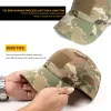 Hats Camo Herren Baseball Cap Camouflage Sport Cap Penctable Hüte zum Jagdfischen im Freien im Freien Militärarchitektur Kappe