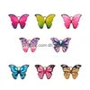 Charms Fashion Colorf Butterfly Clasp Diy Pendants Jewelry Accessories Alloy Drip Oil Keychain Drop Delivery Findings Compone Dhgarden Dh9Pt