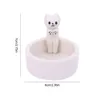 Cartoon houders kaarsen creatief konijnhars decoratief kitten opwarming poten kandelaar cadeau voor katten home decor stick