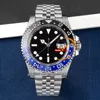 Batman 126710 VR3285 Automatic Mens Watch ARF V3 Blue Ceramics Cérozel Black Dial 904L Bracelet Oysteel Super Edition Same Card de garantie en série PureTime Reloj PTRX