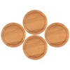 Kussen Coasters Tafel Home Supplies Beschermende tuimelaar Pads Bamboo Round Anti-Skid Cup