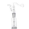 2pcs 10 mm Barreuse d'huile en verre femelle Bong Hobelah en nid d'abeille pour fumer les tuyaux d'eau épais pyrex clean en capint