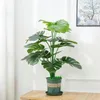 Fleurs décoratives 28 "Fake plantes grandes planches artificielles fausses plantes pour la maison intérieure du bureau à domicile décoration moderne parfaite