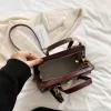 leftside Crossbody Bags with Short Handle for Women PU Leather Female New 2023 Trend Winter Korean Fi Retro Handbags 315n#