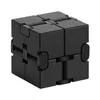 Decompression Toy Infinite Cube Fidget Toy Flip Plastic Metal Finger Cubes Antistress Anxiety EDC for Adults Children Autism Adhd Free Shipping T240422