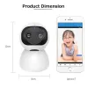 Kameror 4MP Duallens Home Care Camera 1920*1080 Lens 10x Zoom stöder WiFi -anslutning Twoway Voice Intercom AI Humanoid Detection