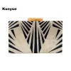 Sacs New Wallet Brand Designer Vein Pattern Sac Messager Sac Fashion Imprimé en acrylique Sac de soirée Cute Clutch Purse Halle Sac à main