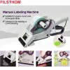 Sealers Portable Hand Held Sticker Label Applicator Manual Labeling Machine Label Dispenser For Fruit Tag Barcode Flat Round Square