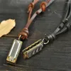 Hanger kettingen geschenk retro gepersonaliseerde ketting lederen harmonica