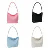 korean Style Letter Nyl Underarm Bag Large Capacity Shoulder Bag Embroidered Tote Bag Handbag All-match Bucket Travel e3WK#