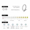 Bröllopsringar Shstone 0.5CT 5mm D Färg Moissanite Ring S925 Sterling Sliver Round Cut Diamond Rings for Women Wedding Bands Engagement Jewelr 240419