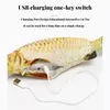Electric Cat Toy Fish Pet Toys Simulation Swing Kitten Dance Funny Cats Chewing Playing Supplies USB Charging 240410
