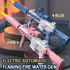 M416 QBZ95 Vector Summer Automatic Electric Fantasy Fire Light Water Gun Children Beach Outdoor Fight Toys for Boys Kids Gifts 240415